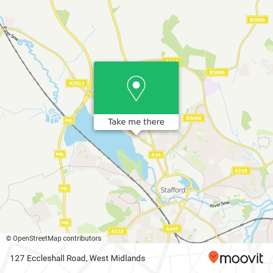 127 Eccleshall Road, Stafford Stafford map