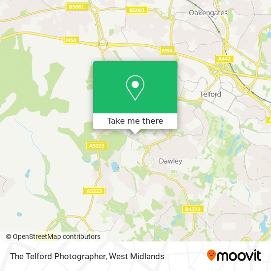 The Telford Photographer map