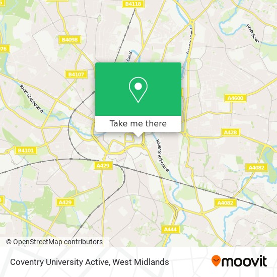 Coventry University Active map