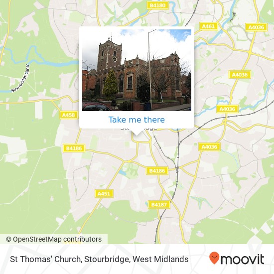 St Thomas' Church, Stourbridge, Market Street Stourbridge Stourbridge DY8 1AG map