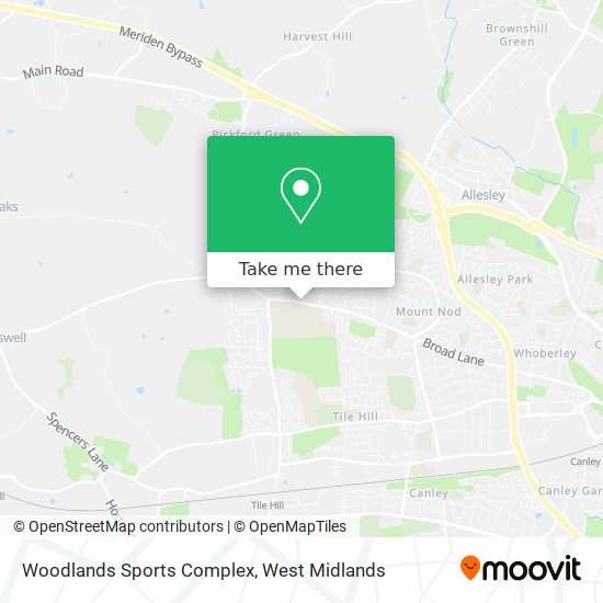 Woodlands Sports Complex map