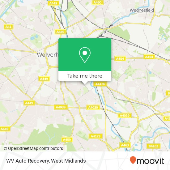 WV Auto Recovery, Wolverhampton Wolverhampton map