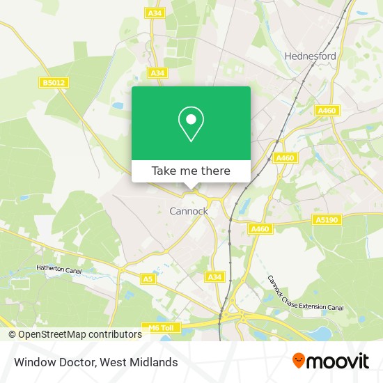 Window Doctor map