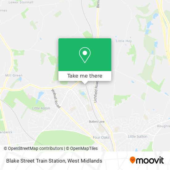 Blake Street Train Station map
