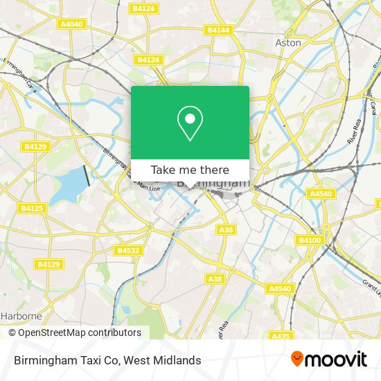 Birmingham Taxi Co map