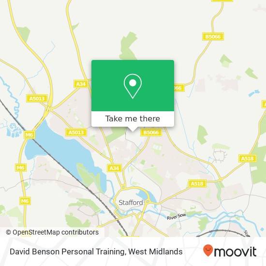 David Benson Personal Training, Drummond Road Astonfields Industrial Estate Stafford ST16 3 map