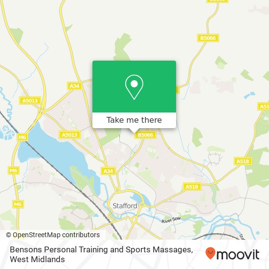 Bensons Personal Training and Sports Massages, Drummond Road Astonfields Industrial Estate Stafford ST16 3 map
