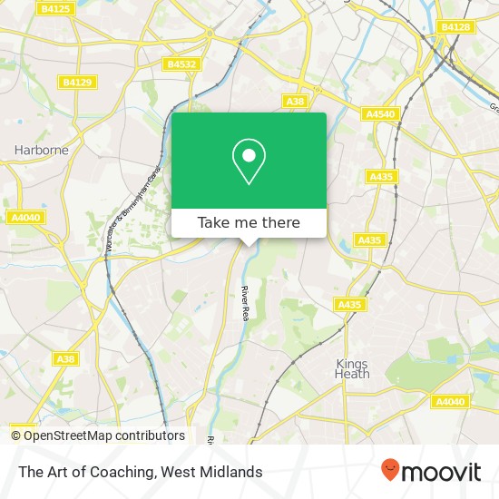 The Art of Coaching, Sir Johns Road Bournbrook Birmingham B29 7ER map