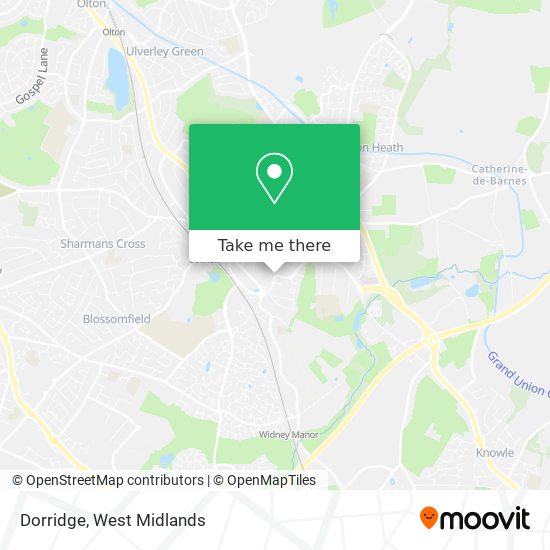 Dorridge map