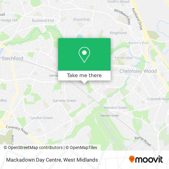 Mackadown Day Centre map