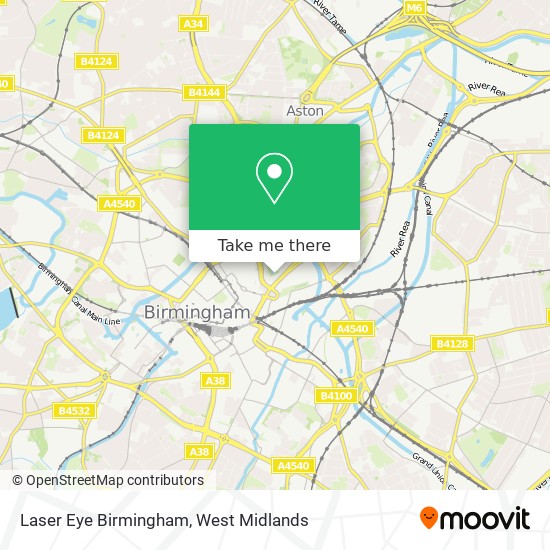 Laser Eye Birmingham map
