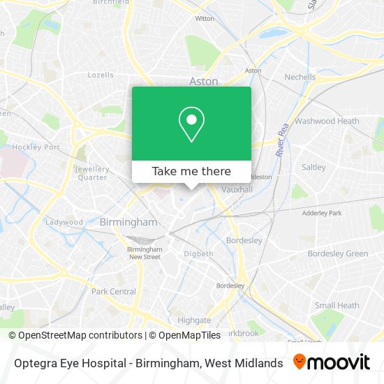 Optegra Eye Hospital - Birmingham map