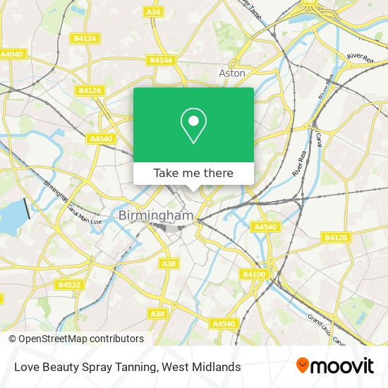 Love Beauty Spray Tanning map