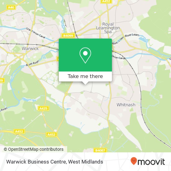 Warwick Business Centre map