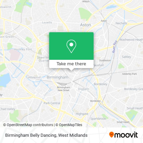 Birmingham Belly Dancing map