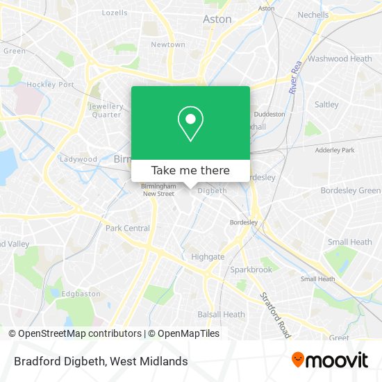 Bradford Digbeth map