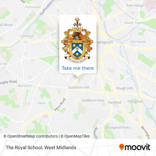 The Royal School map