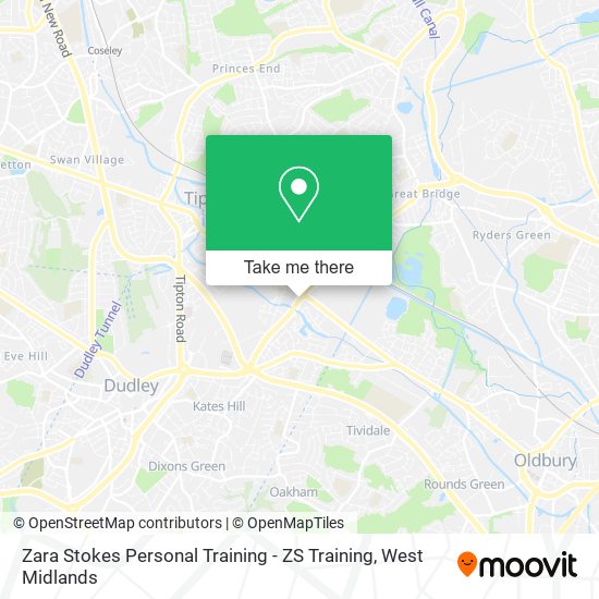 Zara Stokes Personal Training - ZS Training map