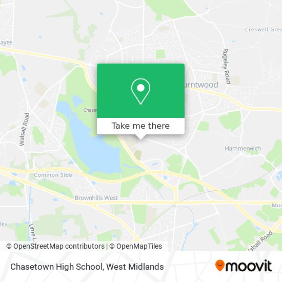 Chasetown High School map