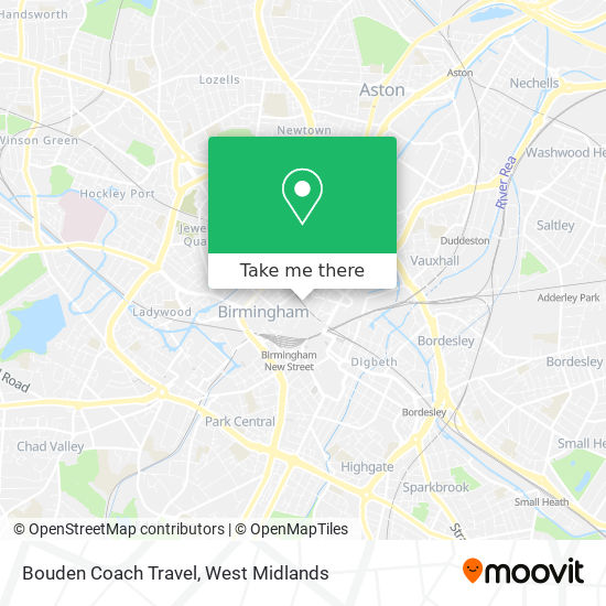 Bouden Coach Travel map
