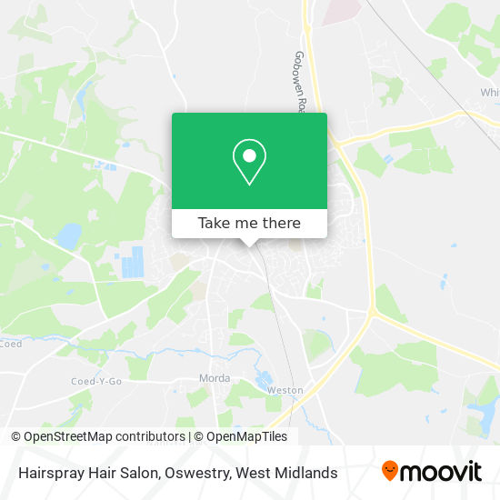 Hairspray Hair Salon, Oswestry map
