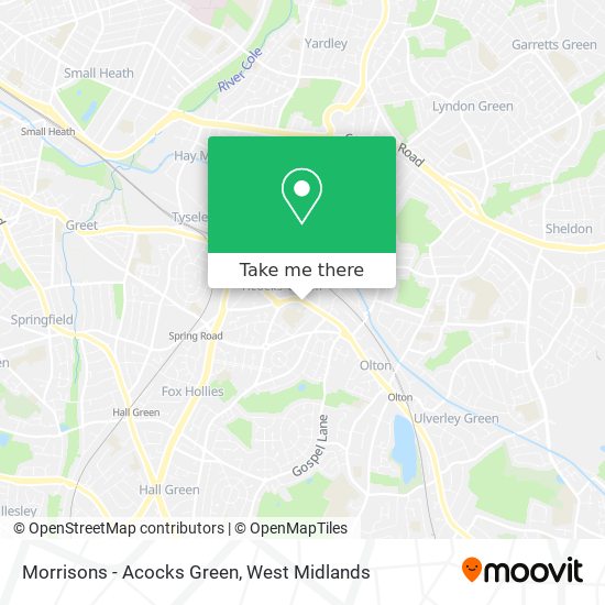 Morrisons - Acocks Green map