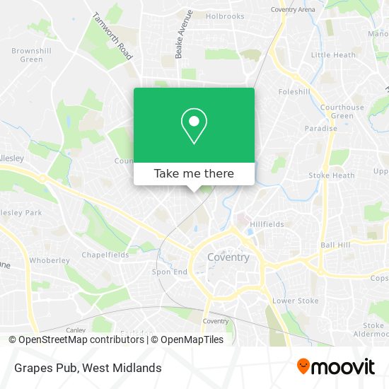Grapes Pub map