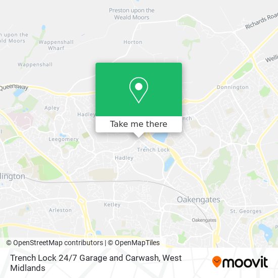 Trench Lock 24 / 7 Garage and Carwash map