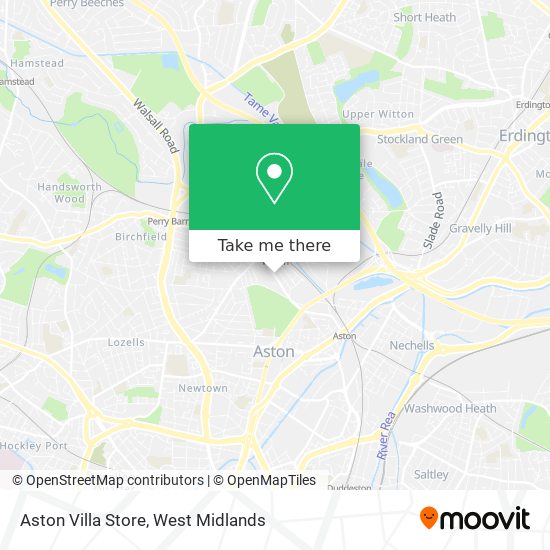 Aston Villa Store map