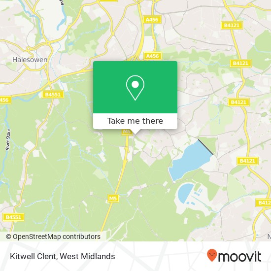 Kitwell Clent map