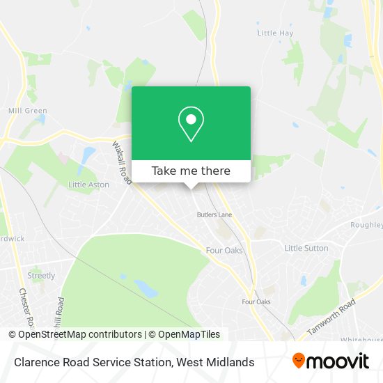 Clarence Road Service Station map