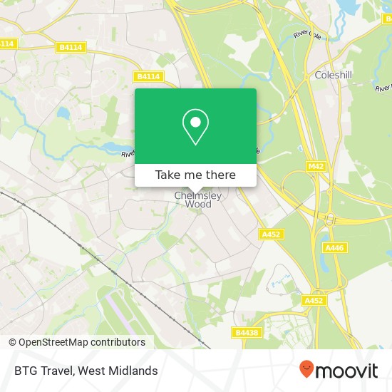 BTG Travel map