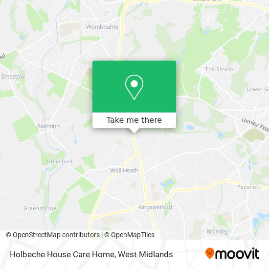 Holbeche House Care Home map