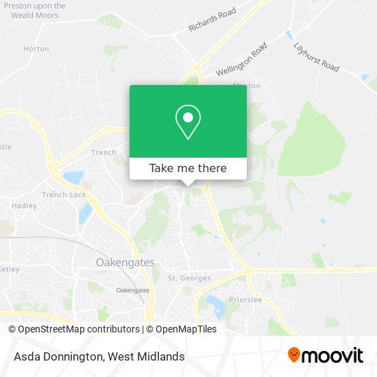 Asda Donnington map
