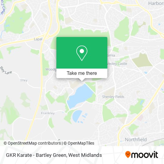 GKR Karate - Bartley Green map
