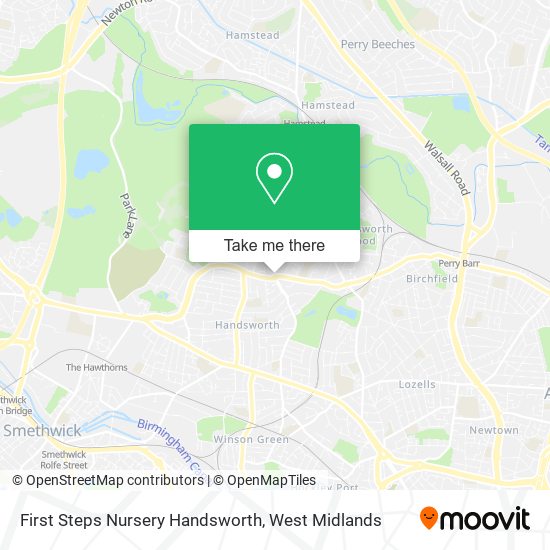 First Steps Nursery Handsworth map