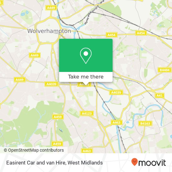 Easirent Car and van Hire, Windsor Road Parkfields Wolverhampton WV4 6HX map