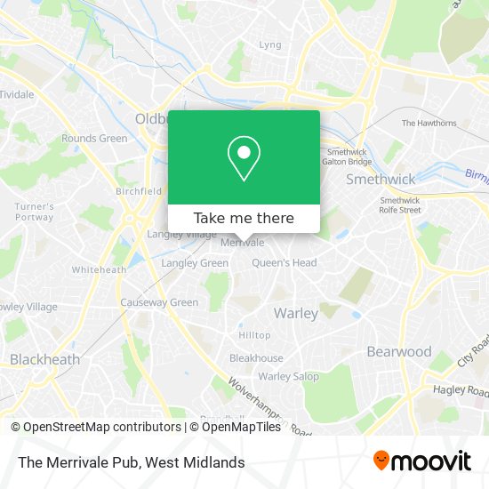 The Merrivale Pub map