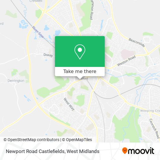 Newport Road Castlefields map