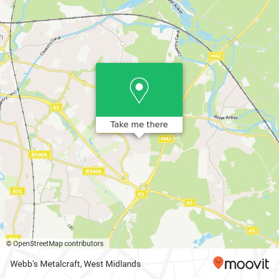 Webb's Metalcraft, Milburn Wilnecote Tamworth B77 4 map