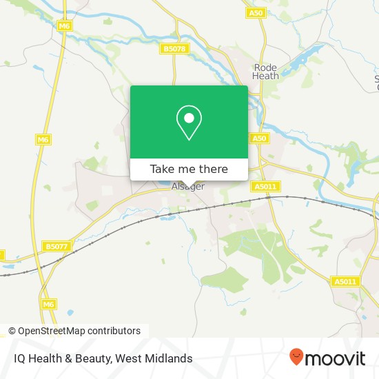 IQ Health & Beauty, 56 Sandbach Road South Alsager Stoke-on-Trent ST7 2BJ map