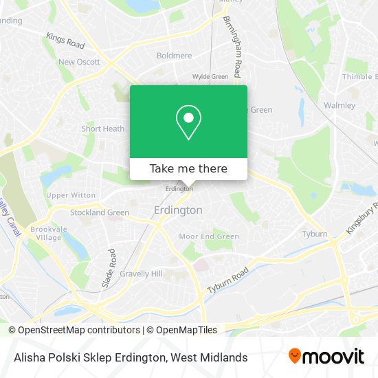 Alisha Polski Sklep Erdington map