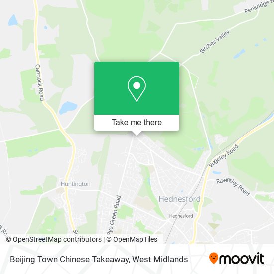 Beijing Town Chinese Takeaway map