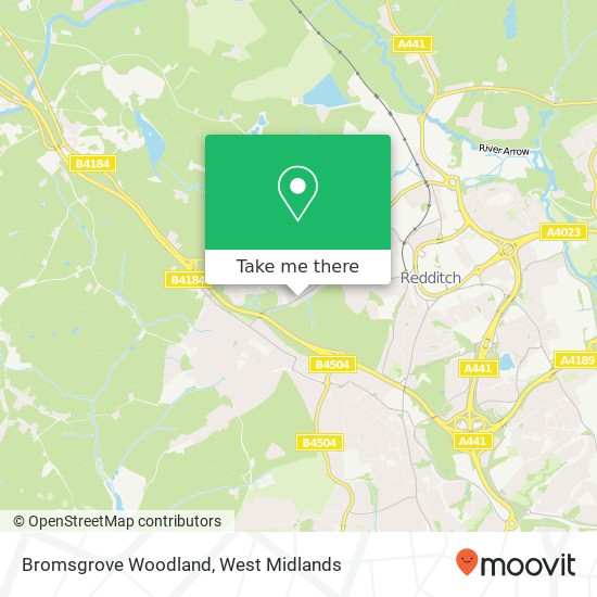 Bromsgrove Woodland, Redditch Redditch map