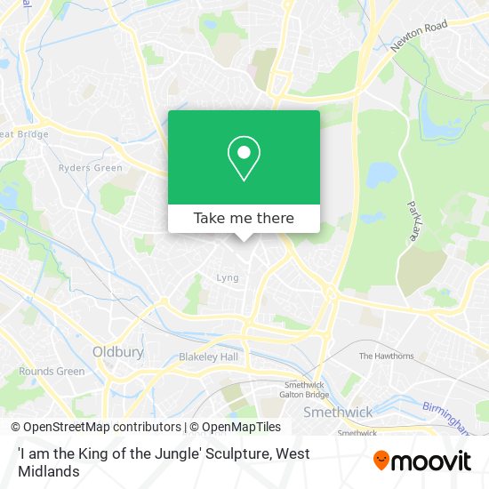 'I am the King of the Jungle' Sculpture map
