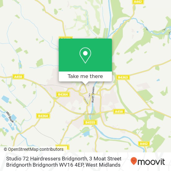 Studio 72 Hairdressers Bridgnorth, 3 Moat Street Bridgnorth Bridgnorth WV16 4EP map