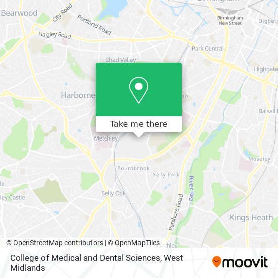 College of Medical and Dental Sciences map