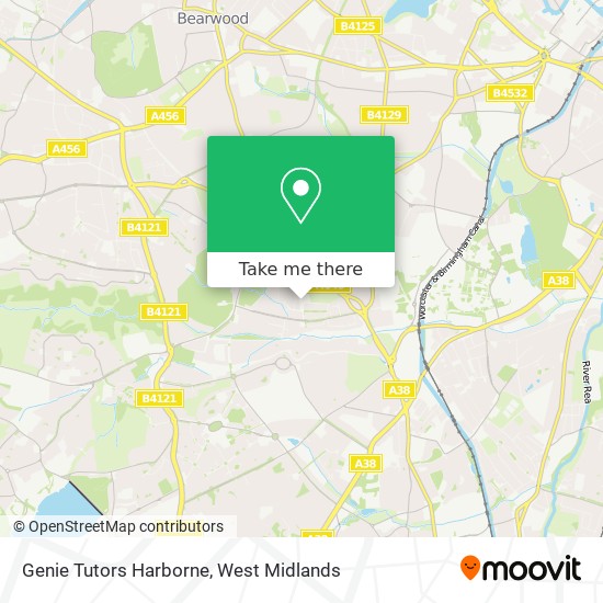 Genie Tutors Harborne map