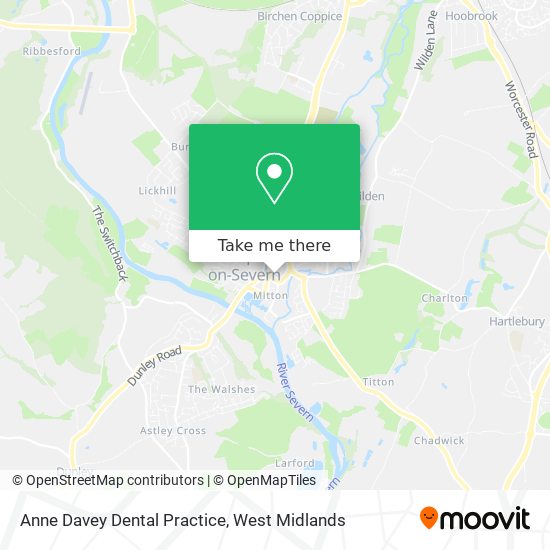 Anne Davey Dental Practice map