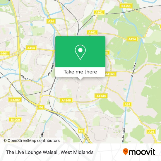 The Live Lounge Walsall map